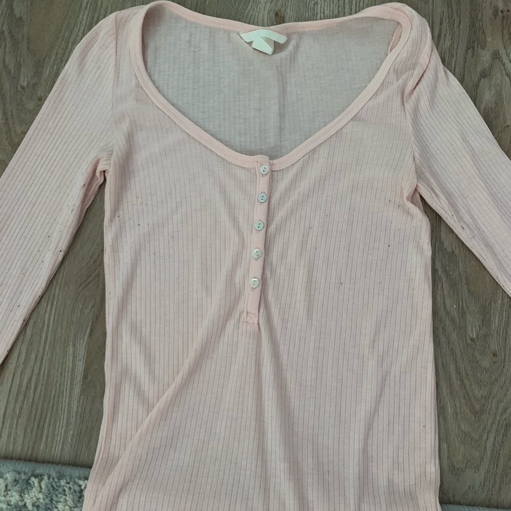 Light Pink Long Sleeve Shirt
